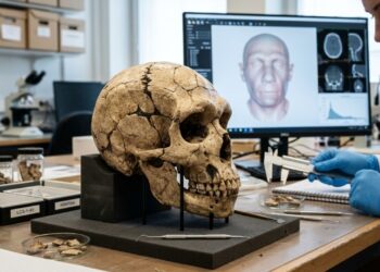 Após reconstruir 200 fragmentos de crânio, cientistas revelam o rosto de uma mulher neandertal de 75 mil anos