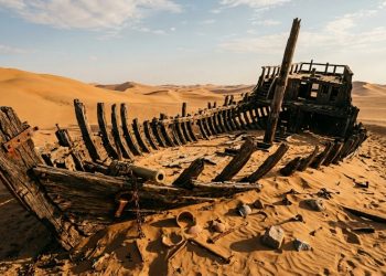 Um navio desaparecido há quase 500 anos reapareceu no deserto com toneladas de tesouros a bordo