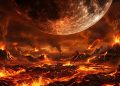 Há 4,5 bilhões de anos, uma Lua gigantesca pode ter ajudado a criar as condições que tornaram a vida possível na Terra.