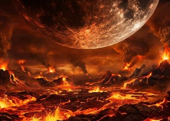Há 4,5 bilhões de anos, uma Lua gigantesca pode ter ajudado a criar as condições que tornaram a vida possível na Terra.
