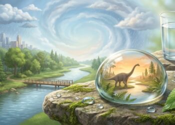 Você pode estar bebendo moléculas de água que passaram por dinossauros há milhões de anos