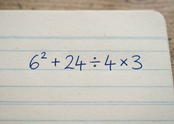 Você consegue resolver 6² + 24 ÷ 4 × 3 sem errar? A maioria não consegue