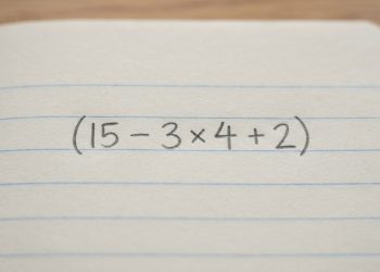 Você lembra da regra necessária para resolver (15 – 3 × 4 + 2)?