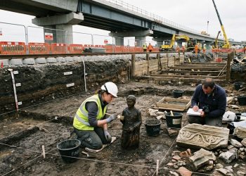 Deuses romanos, túmulos saxões e marcas de bruxas: as descobertas impressionantes encontradas sob uma ferrovia na Grã-Bretanha