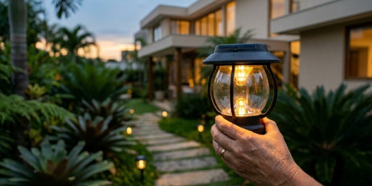 Adeus aos apagões: a nova lâmpada solar que funciona à noite sem consumir energia da rede elétrica