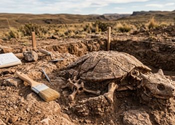 Cientistas descobrem espécie de uma rara tartaruga-cornuda que viveu na Patagônia entre 72 e 67 milhões de anos atrás