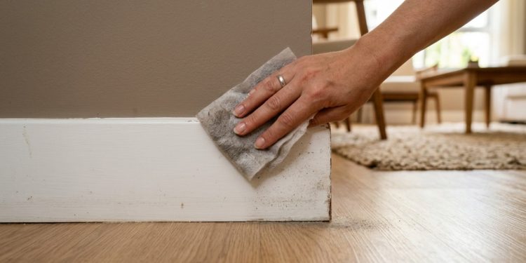 O truque das faxineiras para manter os rodapés limpos é simplesmente o método mais fácil de todos