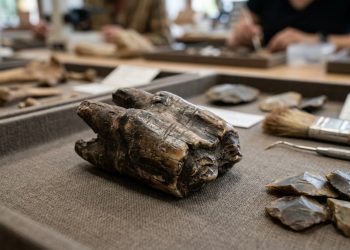 Estudo revela que neandertais usavam dentes de rinoceronte como ferramentas para fabricar utensílios de pedra