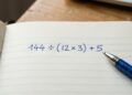 A conta 144 ÷ (12 × 3) + 5 está confundindo até quem diz saber matemática