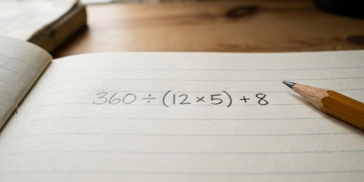 O desafio 360 ÷ (12 × 5) + 8 que só os que "manjam" da matemática conseguem acertar