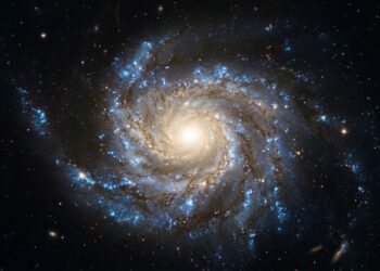 Telescópio Hubble registra galáxia a 275 milhões de anos-luz com “luz proibida” que desafia as regras conhecidas da física