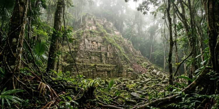Uma antiga cidade Maia perdida foi encontrada intacta sob a densa vegetação do México, revelando templos, pirâmides e estruturas escondidas por mais de 1.000 anos
