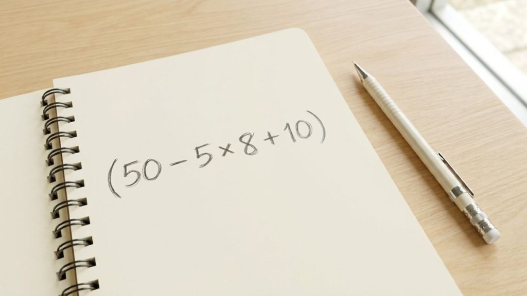 A conta (50 – 5 × 8 + 10) parece simples, mas está provocando um verdadeiro apagão de respostas corretas