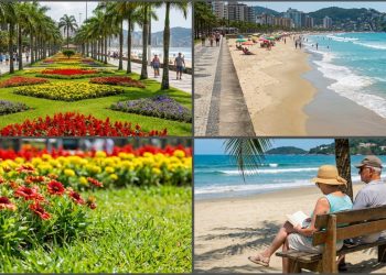 5,3 km de jardim à beira-mar no Guinness e o 6º melhor qualidade de vida do país: a cidade do litoral paulista que virou refúgio de aposentados