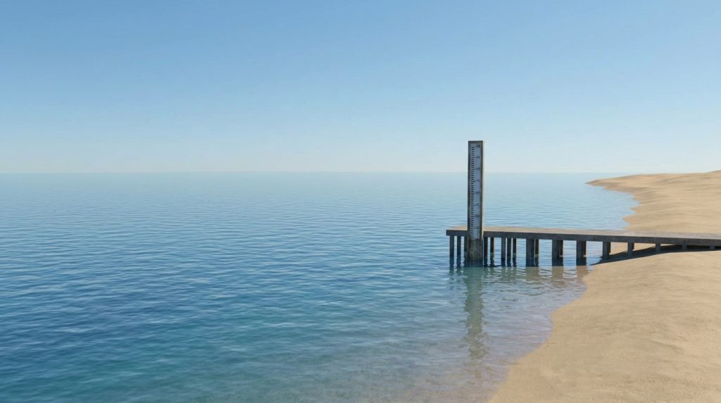 Mudanças climáticas e o impacto da física da Terra na subida do nível do mar.