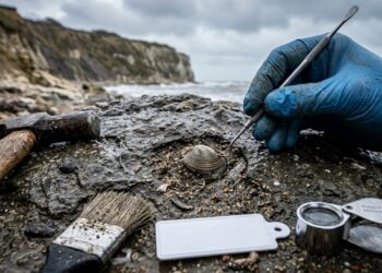 Fóssil de 125 milhões de anos revela bivalve “grávido” com embriões preservados e comprova cuidado materno na era dos dinossauros
