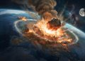 O megaterremoto global causado pelo impacto do asteroide que extinguiu os dinossauros.