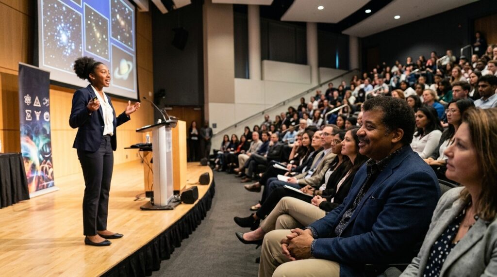 Citação do dia do astrofísico Neil deGrasse Tyson: "É curioso que passemos mais tempo parabenizando aqueles que tiveram sucesso do que encorajando aqueles que não tiveram."