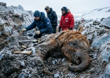 Filhote de mamute de 50 mil anos é encontrado com tromba, orelhas e boca intactas