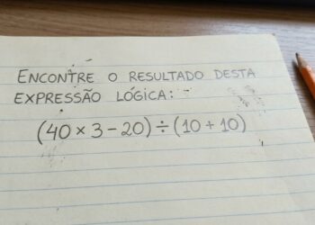 Desafio de matemática: quanto é (40 x 3 - 20) ÷ (10 + 10)?