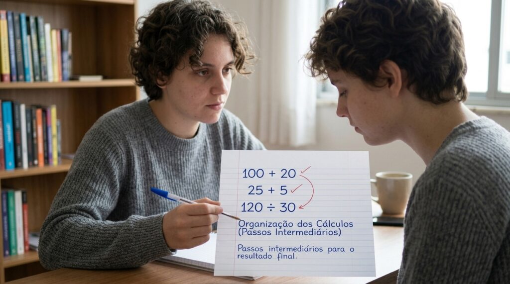 Desafio de matemática: quanto é (50 x 2 + 20) ÷ (25 + 5)?