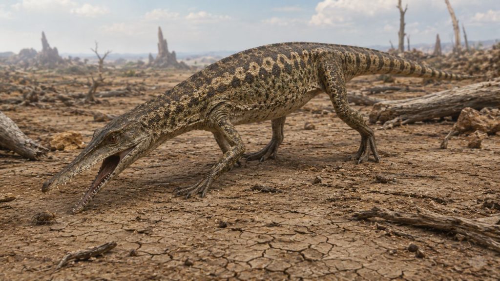 Descoberta revela um “crocodilo” de 212 milhões de anos que parecia mais um dinossauro