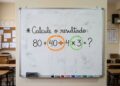 Parece fácil à primeira vista, mas poucos resolvem 80 + 40 ÷ 4 × 3 corretamente