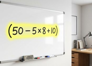 A conta (50 – 5 × 8 + 10) parece simples, mas está provocando um verdadeiro apagão de respostas corretas