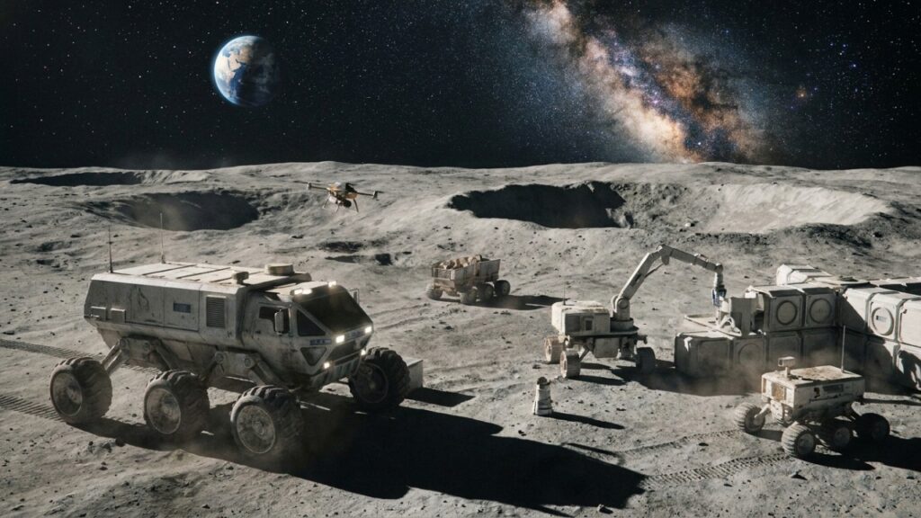 NASA quer usar inteligência artificial e drones para construir uma base permanente na Lua