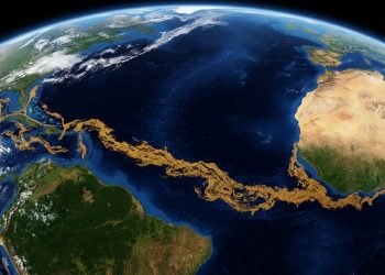Uma faixa marrom gigante ligou a África à América no Atlântico, e os satélites mostraram o que é de verdade