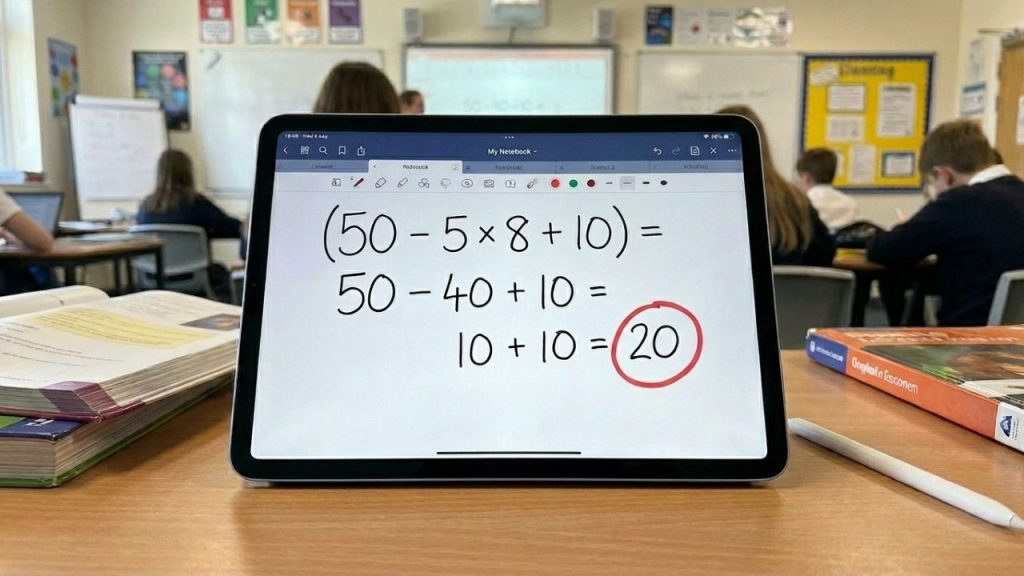 A conta (50 – 5 × 8 + 10) parece simples, mas está provocando um verdadeiro apagão de respostas corretas