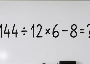 Apenas 2% das pessoas acertam 144 ÷ 12 × 6 − 8 sem cair na armadilha escondida