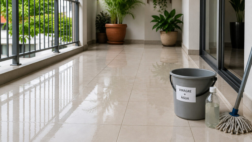 vinagre para limpar piso
