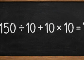 A equação 150 ÷ 10 + 10 × 10 está confundindo até quem se considera o "bambambã" em matemática