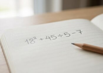 Milhares responderam esta conta 18² + 45 ÷ 5 − 7… mas poucos chegaram ao resultado certo