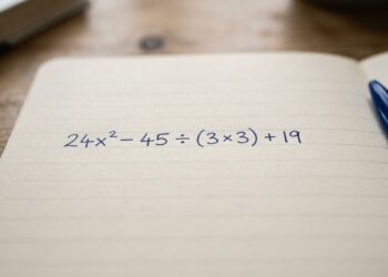 24² − 45 ÷ (3 × 3) + 19 parece matemática do ensino fundamental, mas está derrotando adultos