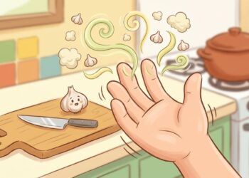 Adeus cheiro de alho nas mãos: o truque simples que elimina o odor forte em poucos segundos
