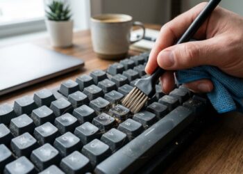Como limpar o teclado do computador sem quebrar as teclas: especialistas revelam o método mais seguro