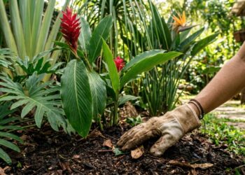 Efeito oásis no jardim: as 5 plantas que transformam qualquer quintal em um paraíso tropical exuberante