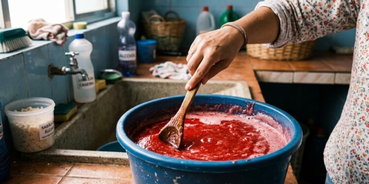 Receita simples rende dez litros de sabão líquido econômico para limpeza geral.