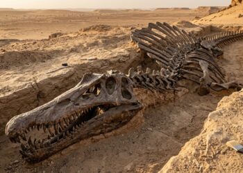 Após 100 milhões de anos, um novo fóssil revela o lado mais estranho do gigante que aterrorizava rios antigos