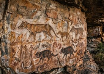 Pinturas rupestres escondidas nas rochas da Austrália estão revelando segredos que podem transformar a história de animais considerados extintos