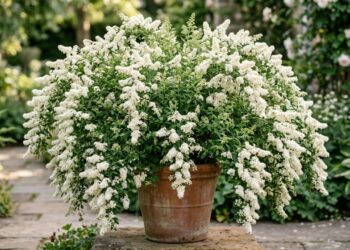 Parece uma chuva de flores, mas é uma planta resistente: o arbusto que está conquistando jardins pelo mundo