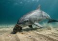 Golfinhos usam esponjas como “armadura natural” para caçar no fundo do mar