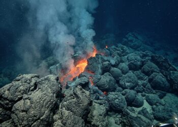 Pesquisadores registram fenômeno nunca visto antes: o nascimento de um novo fundo oceânico acontece diante dos olhos da ciência
