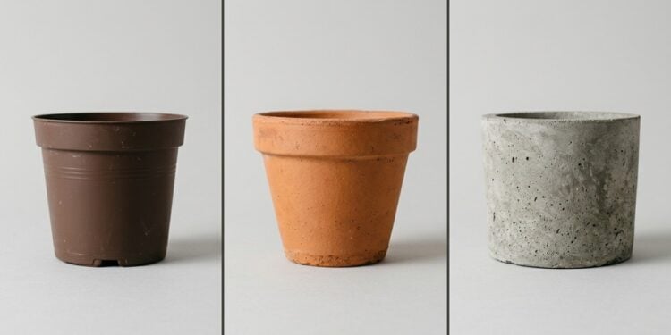 Plástico, barro ou cimento? A escolha do vaso pode transformar completamente o crescimento da sua planta