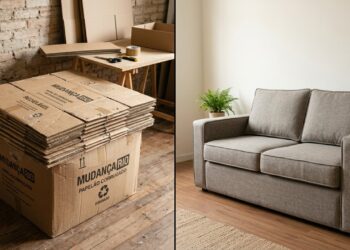 Veja como um material barato e fácil de encontrar virou um sofá moderno que está conquistando quem gosta de decoração criativa