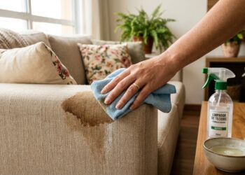 O método caseiro que está ajudando a limpar sofás sem encharcar o tecido nem deixar manchas