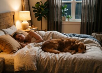 Quais traços podem aparecer em pessoas que dormem com seus pets