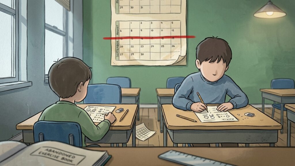 Como o mês de nascimento afeta o desempenho escolar